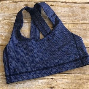 Lululemon All Sport Bra 6 Herringbone Heathered